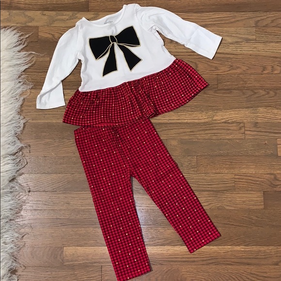 First Impressions Other - Black Bow red outfit 24m